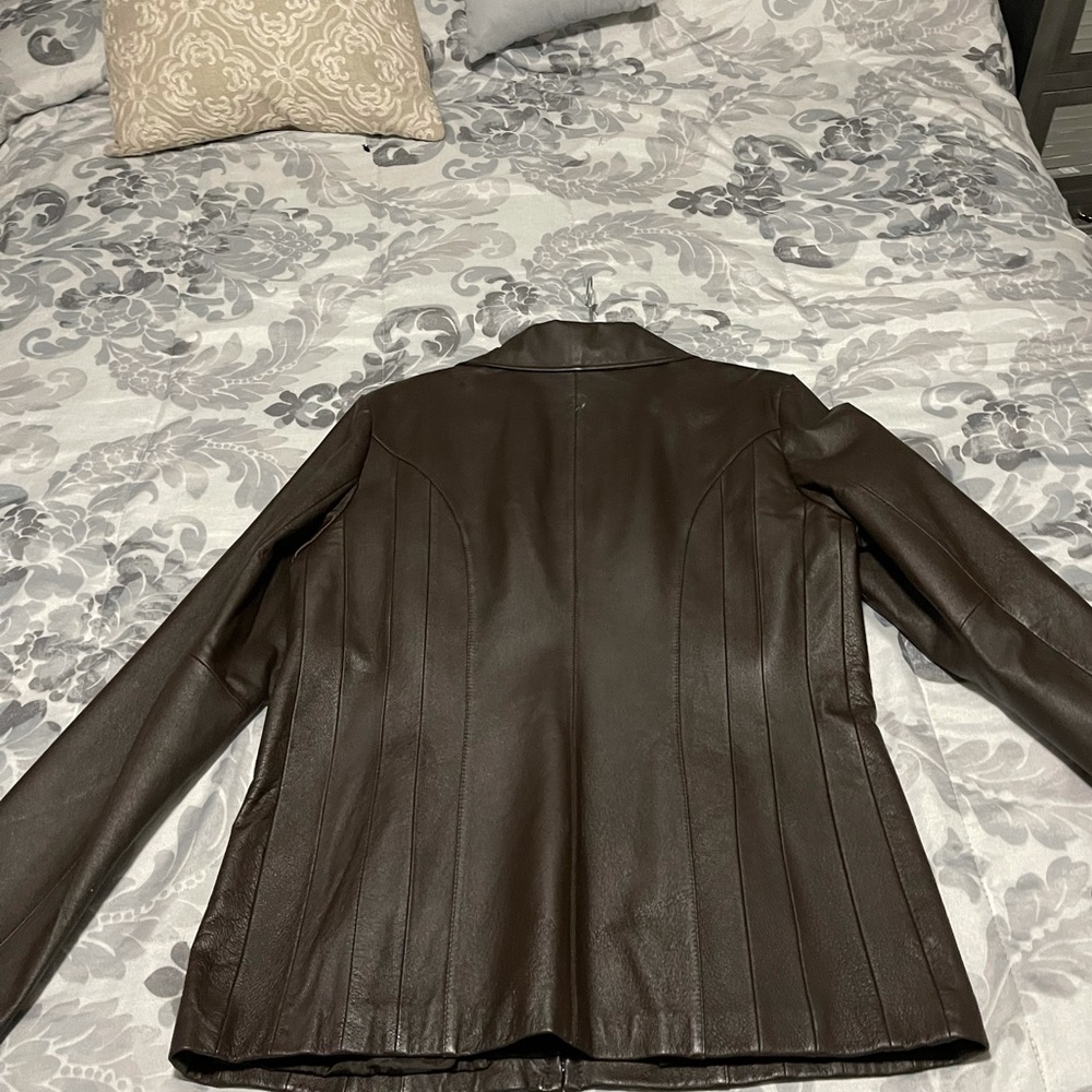 East 5th Leather Jacket size Large Tall